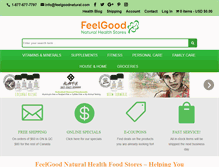 Tablet Screenshot of feelgoodnatural.com